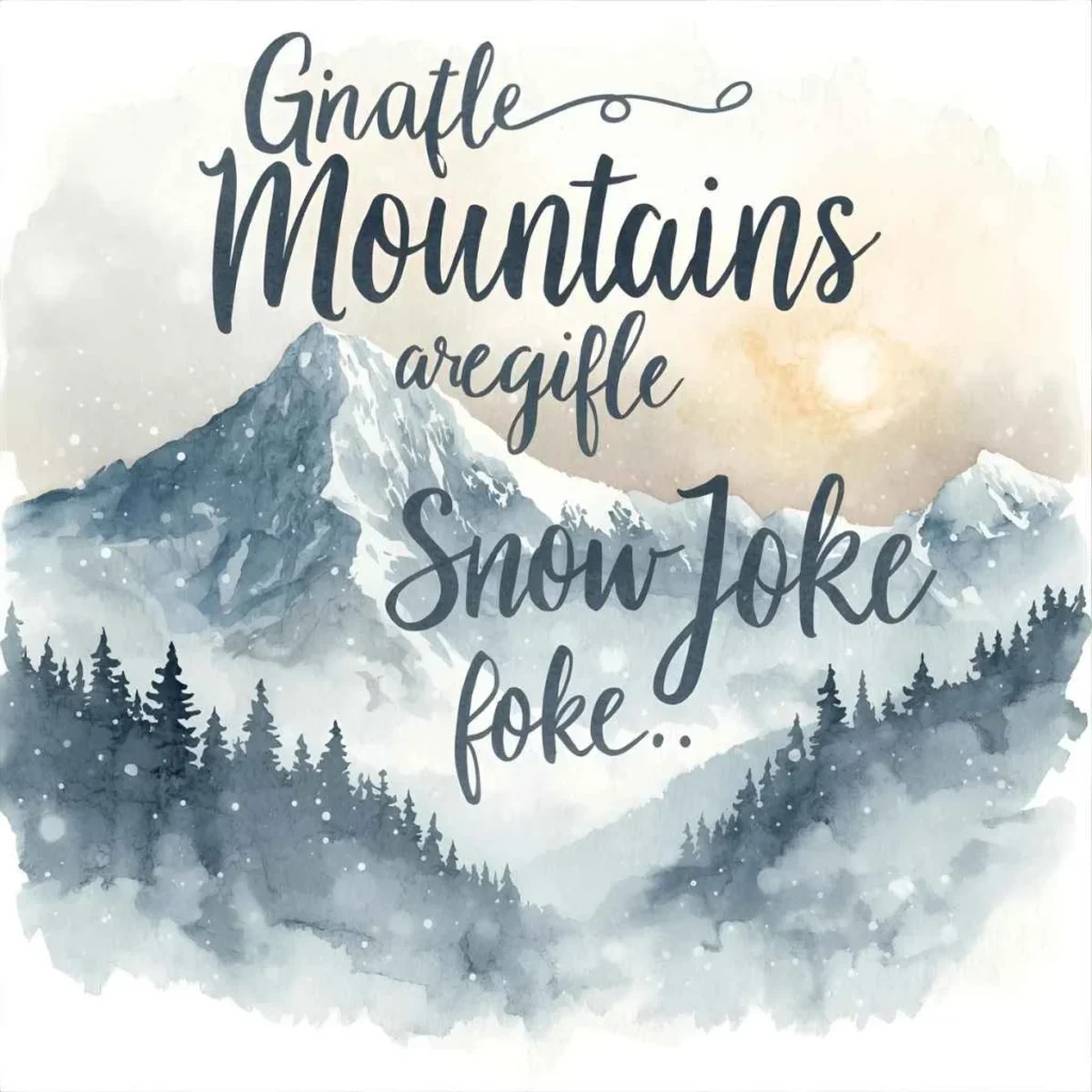 Snow Puns One Liners:
